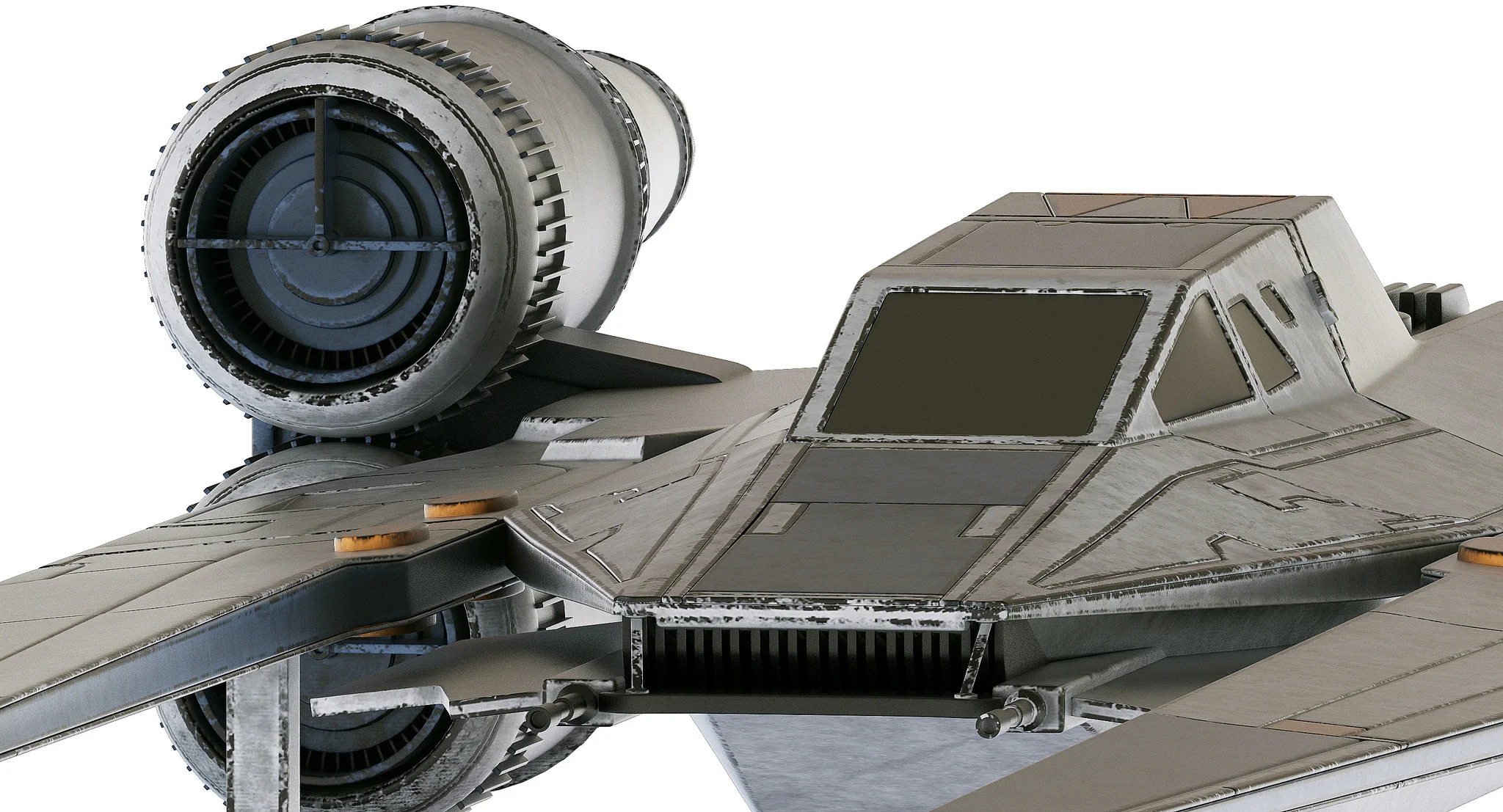 Star Wars U Wing — 3D model preview 7