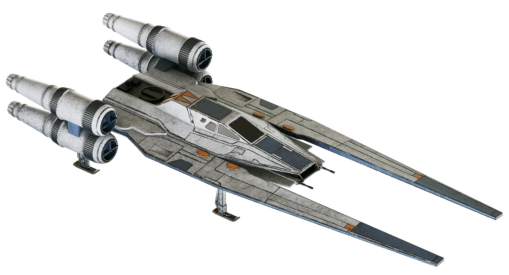 Star Wars U Wing — 3D model preview 10