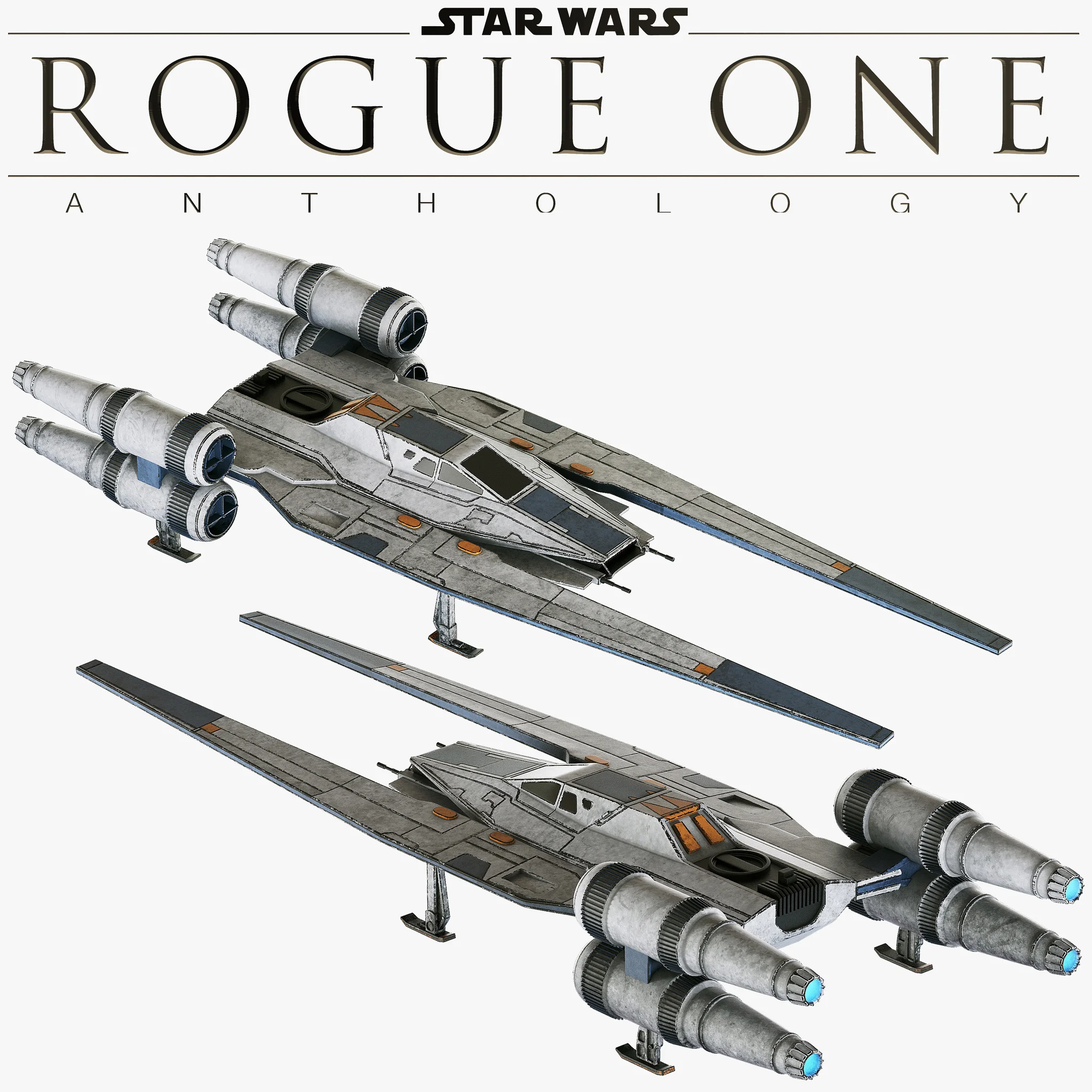Star Wars U Wing — 3D model preview 11