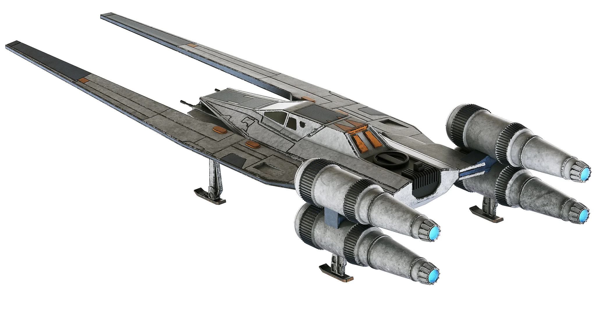 Star Wars U Wing — 3D model preview 14