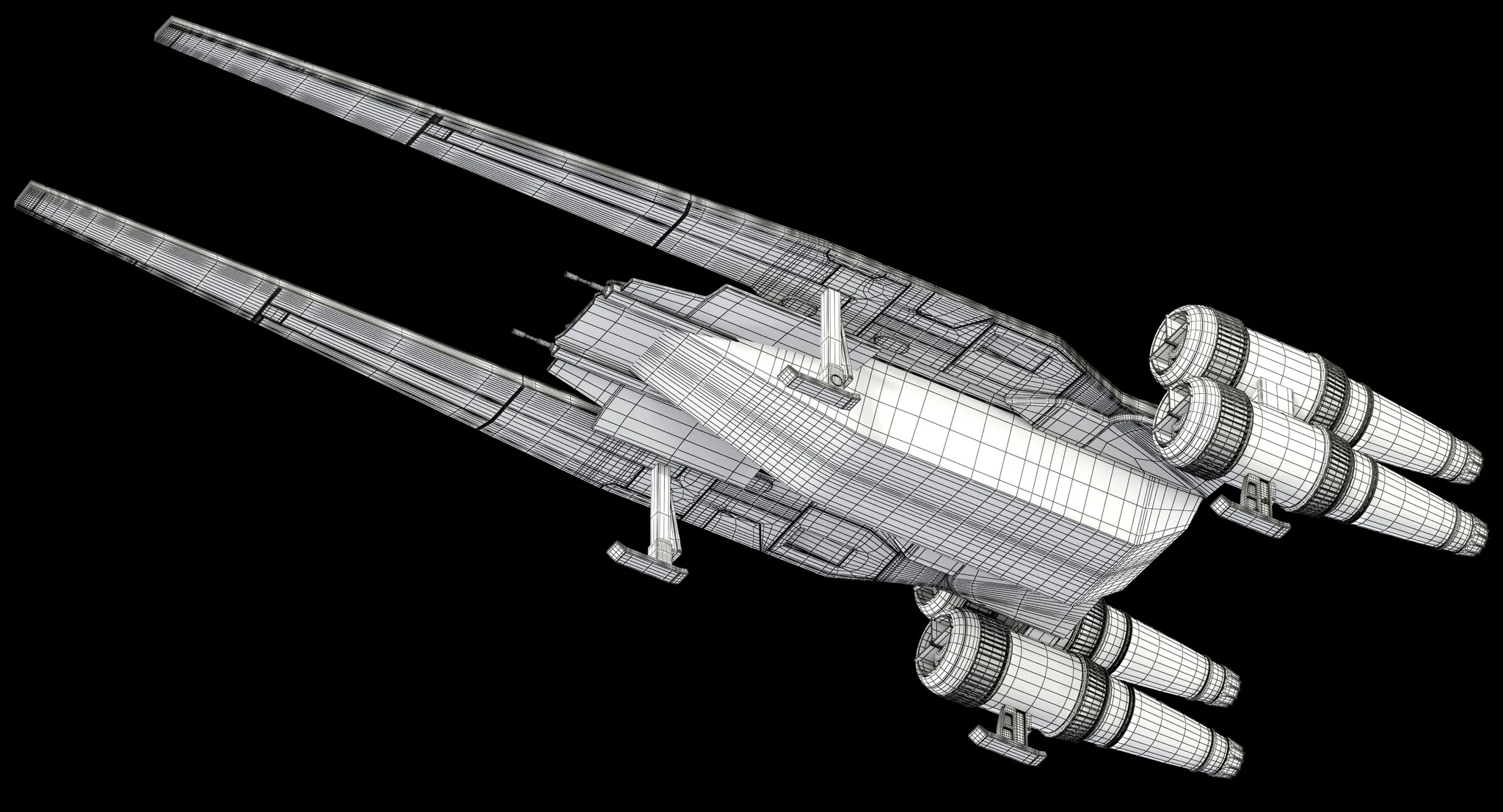 Star Wars U Wing — 3D model preview 23