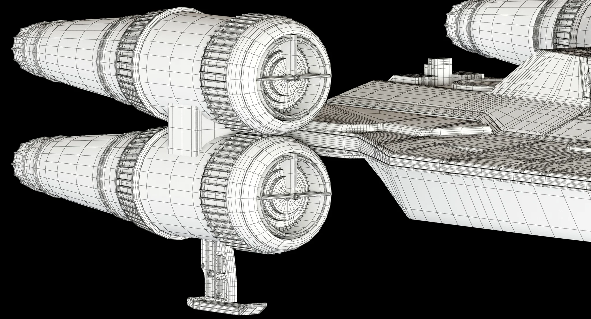 Star Wars U Wing — 3D model preview 26