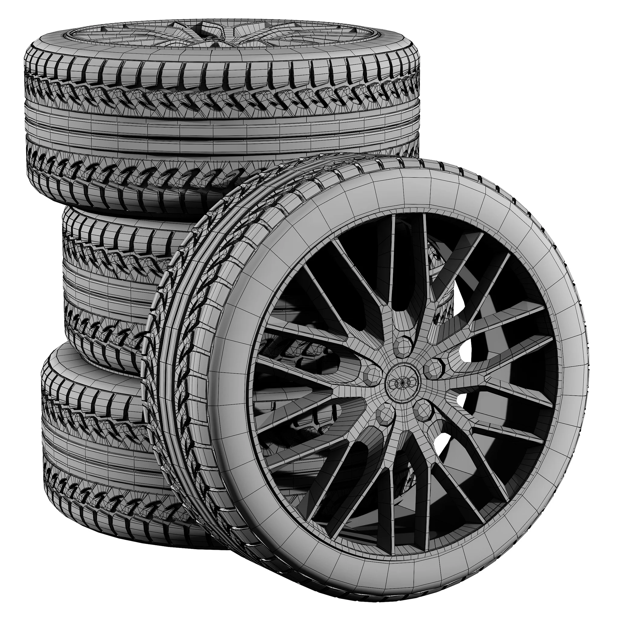 Audi Tires 5 — 3D model preview 1