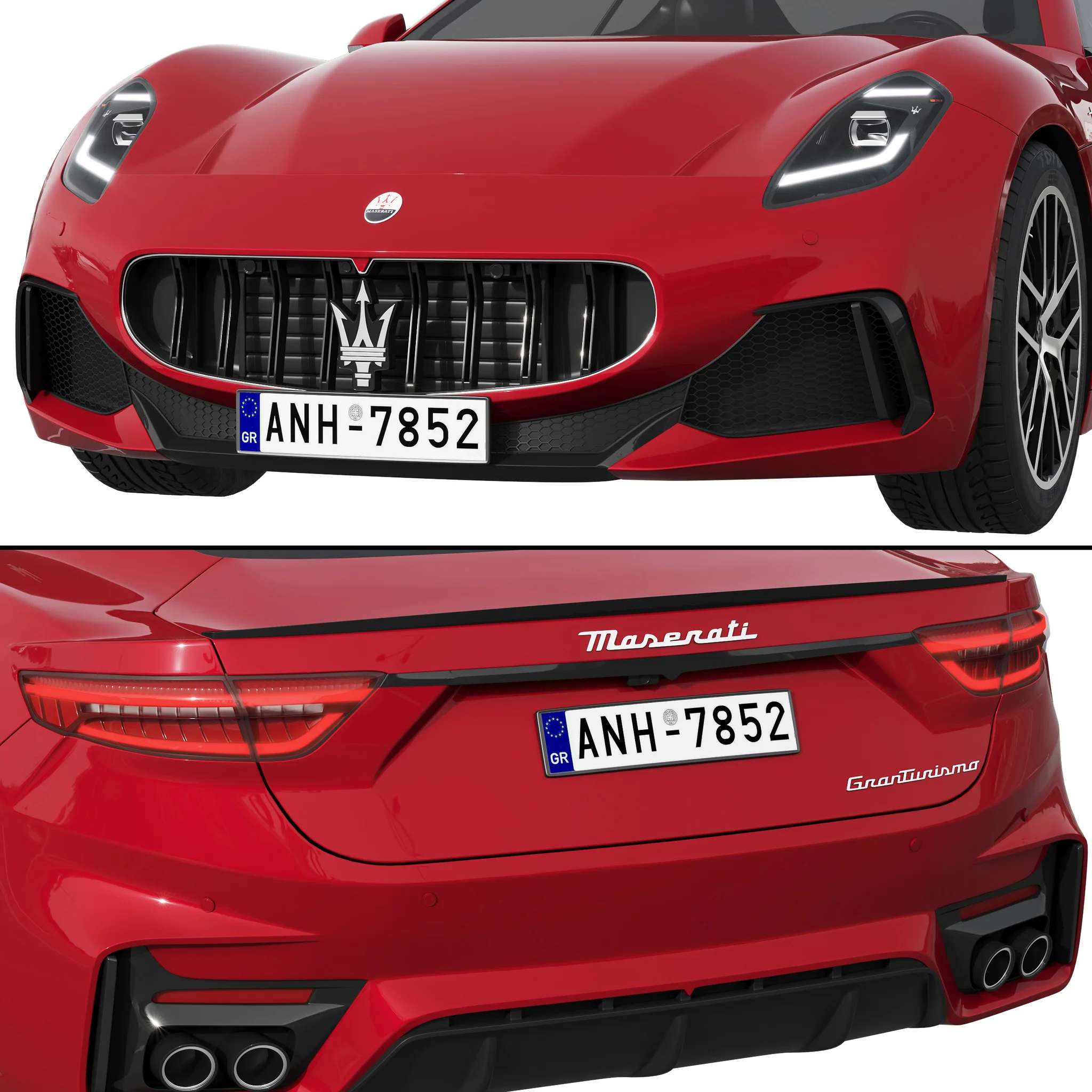 Maserati GranTurismo Trofeo, 3D model preview 3