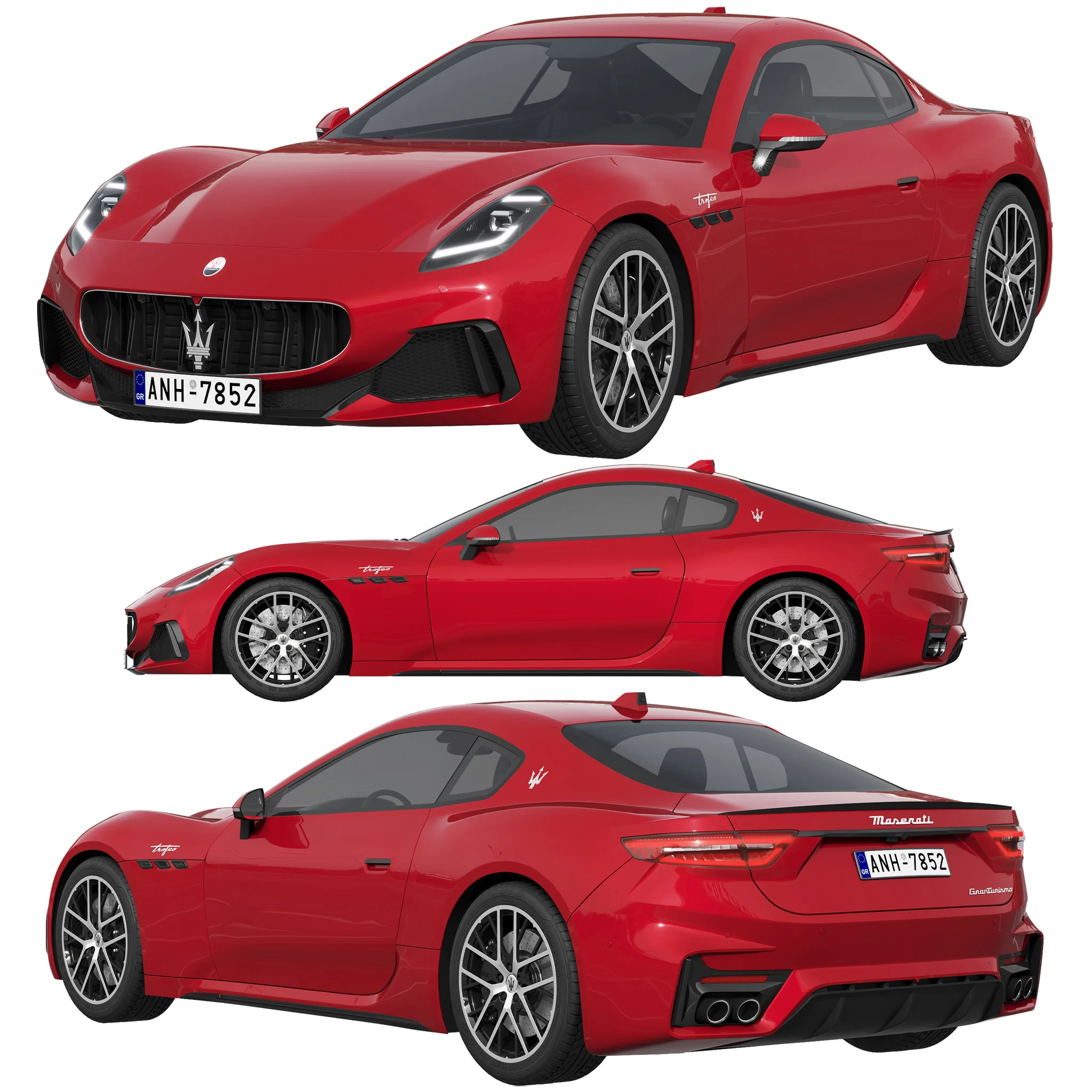 Maserati GranTurismo Trofeo, 3D model preview 7