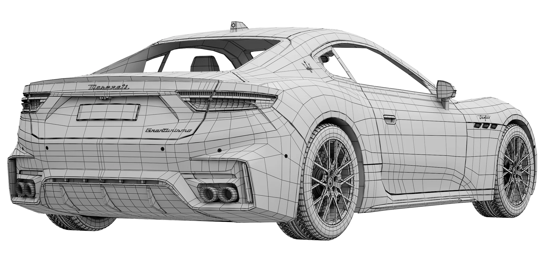 Maserati GranTurismo Trofeo, 3D model preview 8