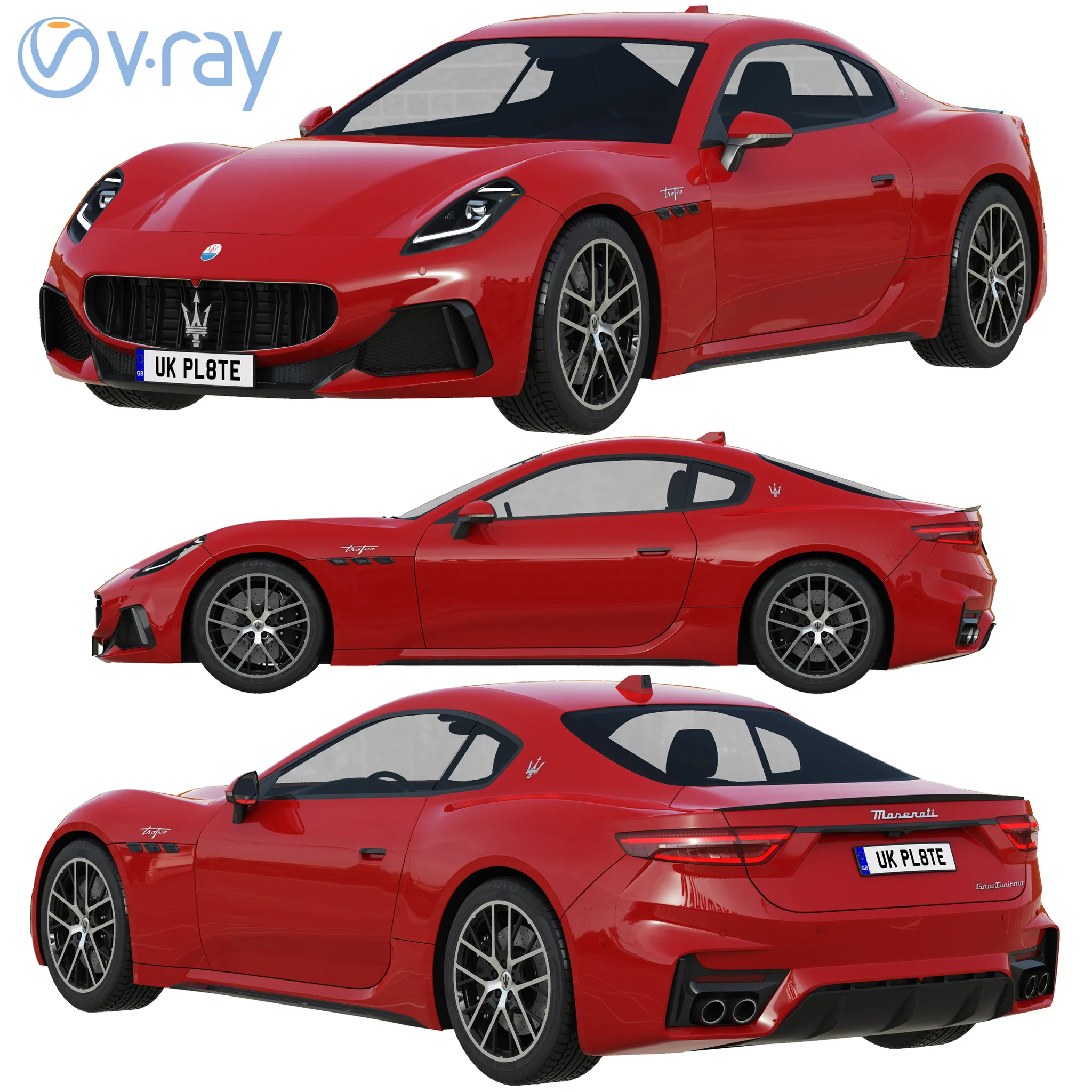 Maserati GranTurismo Trofeo, 3D model preview 14