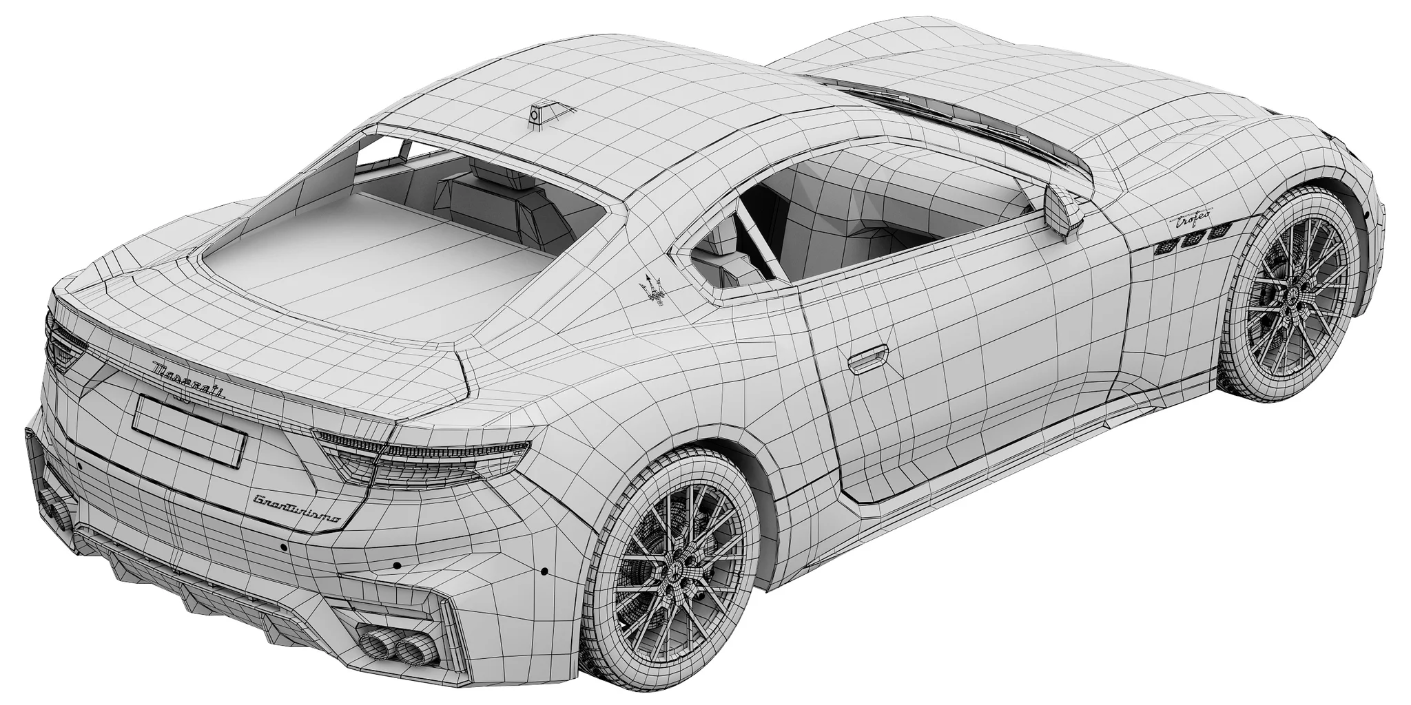 Maserati GranTurismo Trofeo, 3D model preview 36
