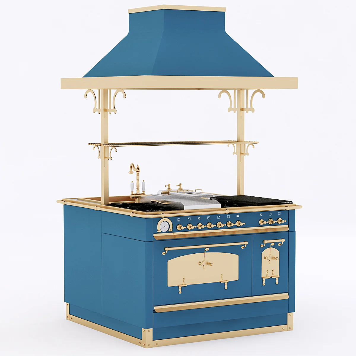 Restart ELG042 Cooking Block 120 Felix Royal — 3D model preview 2