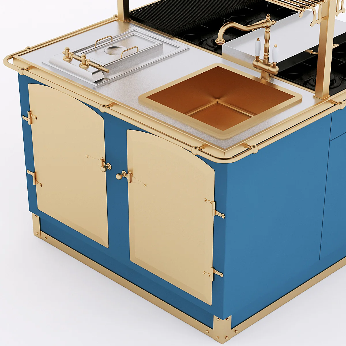 Restart ELG042 Cooking Block 120 Felix Royal — 3D model preview 7