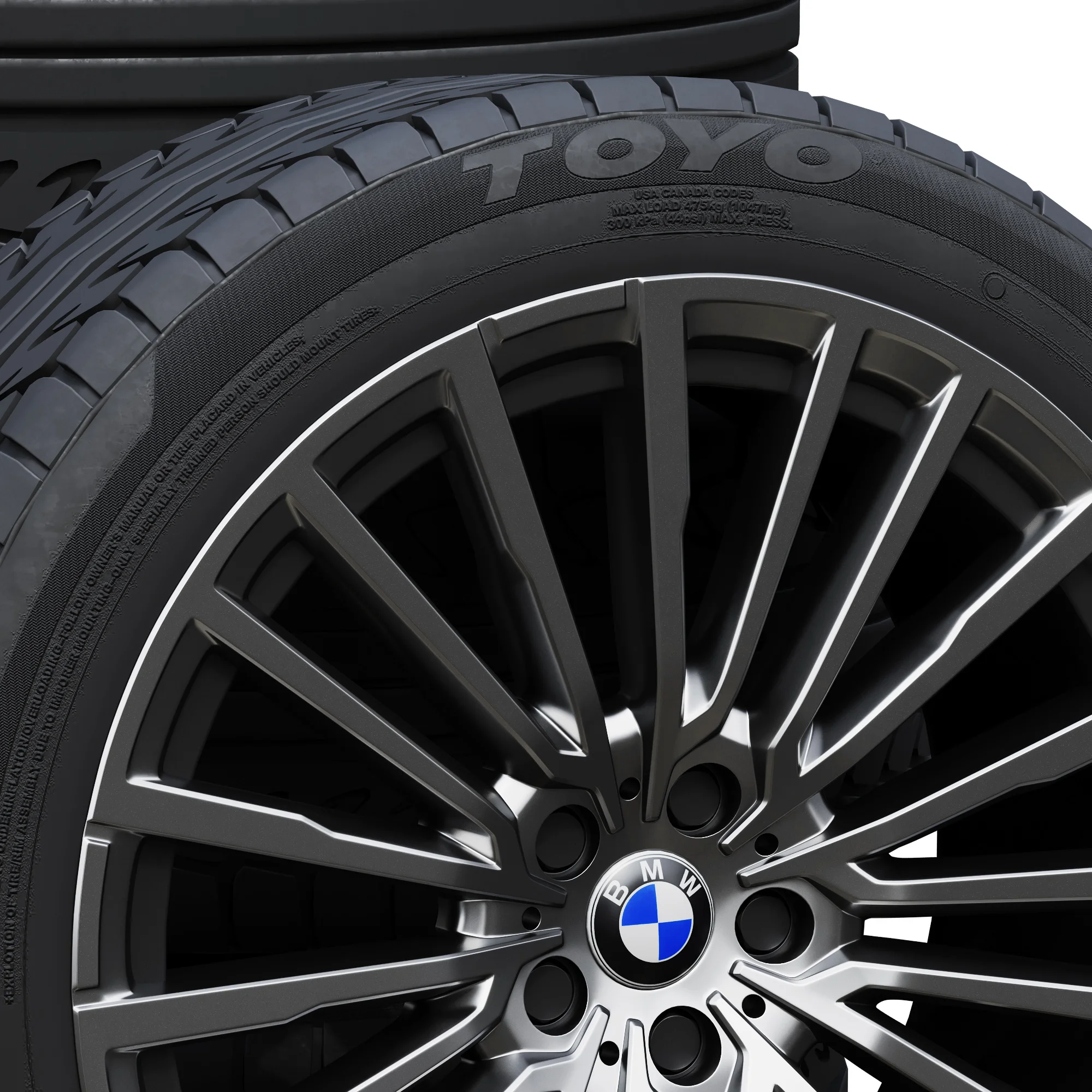 BMW Tires 3 — 3D model preview 4