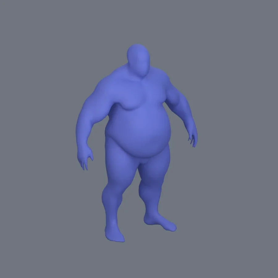 Basemesh Stylized Boy 04, 3D model preview 2