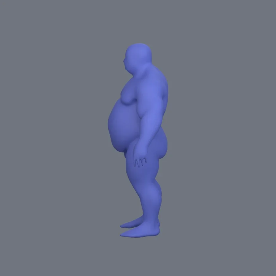 Basemesh Stylized Boy 04, 3D model preview 3