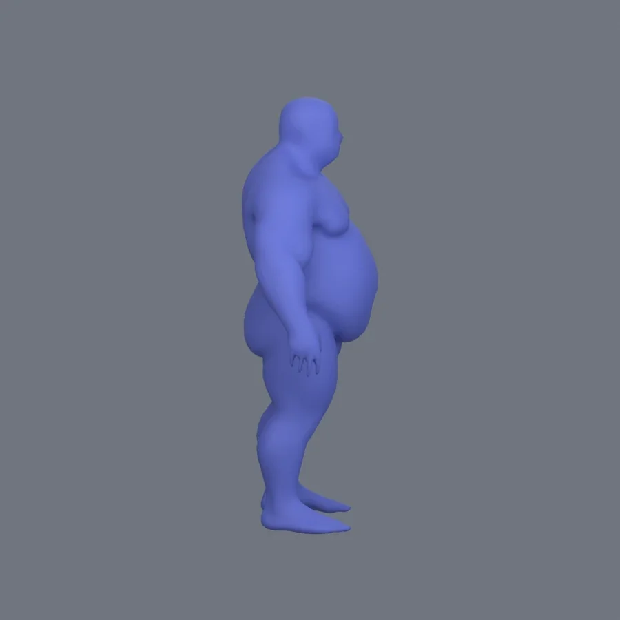 Basemesh Stylized Boy 04, 3D model preview 5