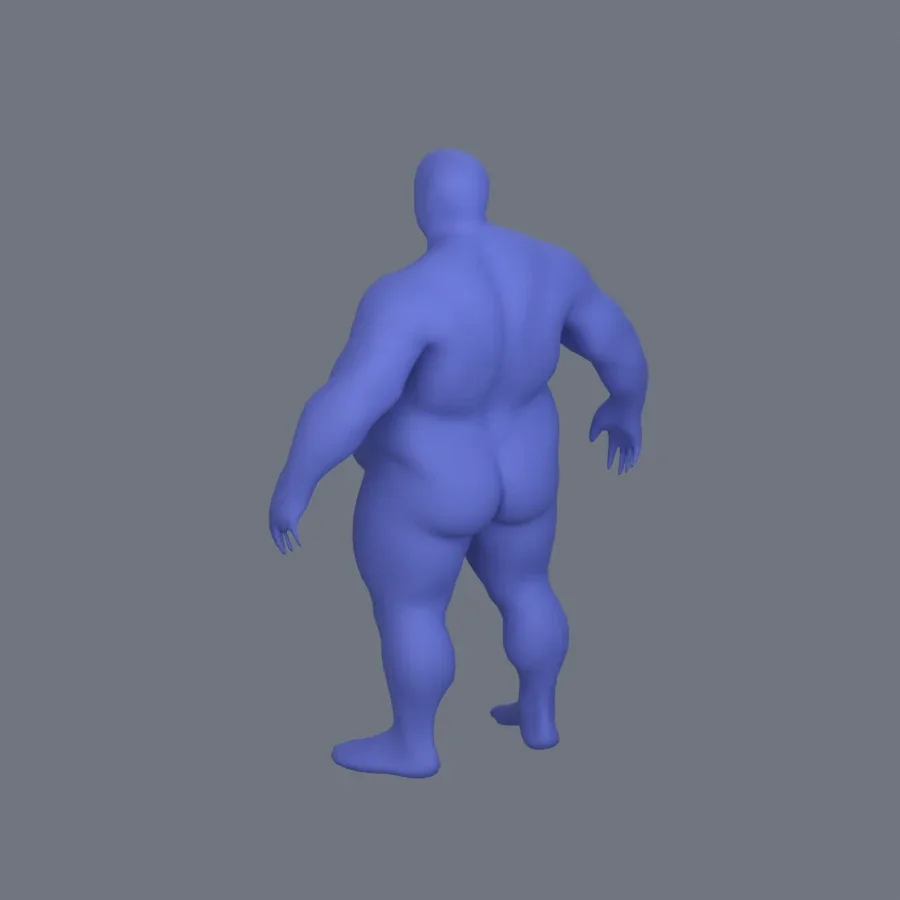 Basemesh Stylized Boy 04, 3D model preview 6