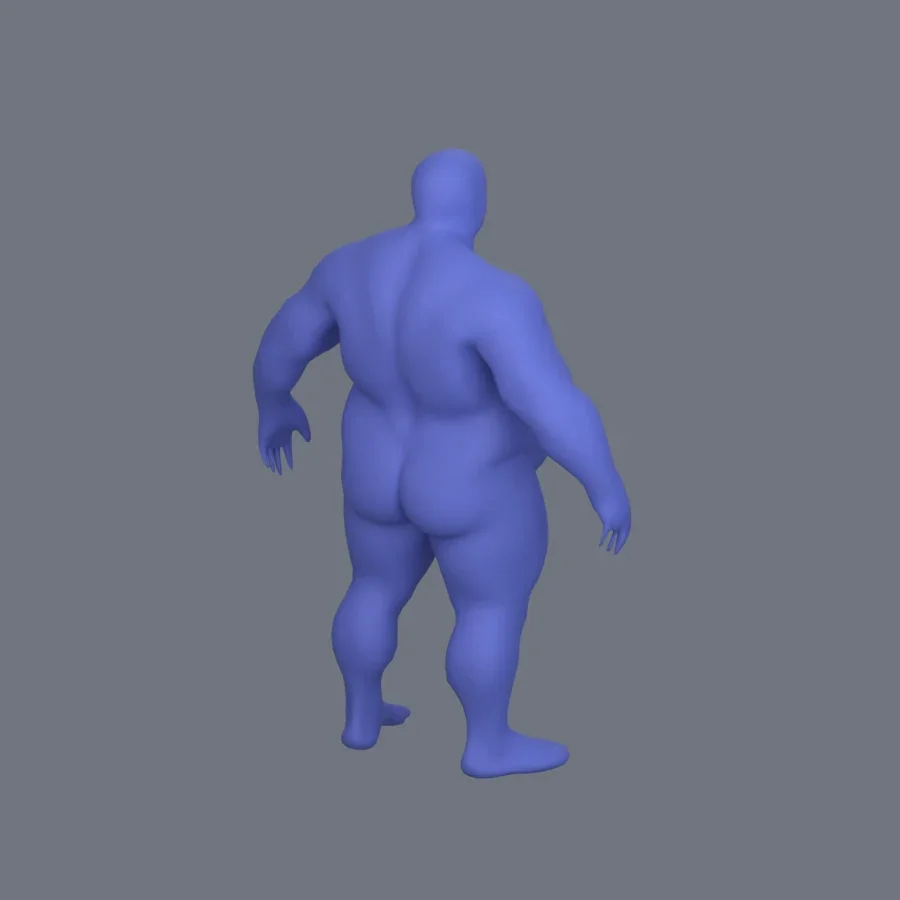 Basemesh Stylized Boy 04, 3D model preview 7