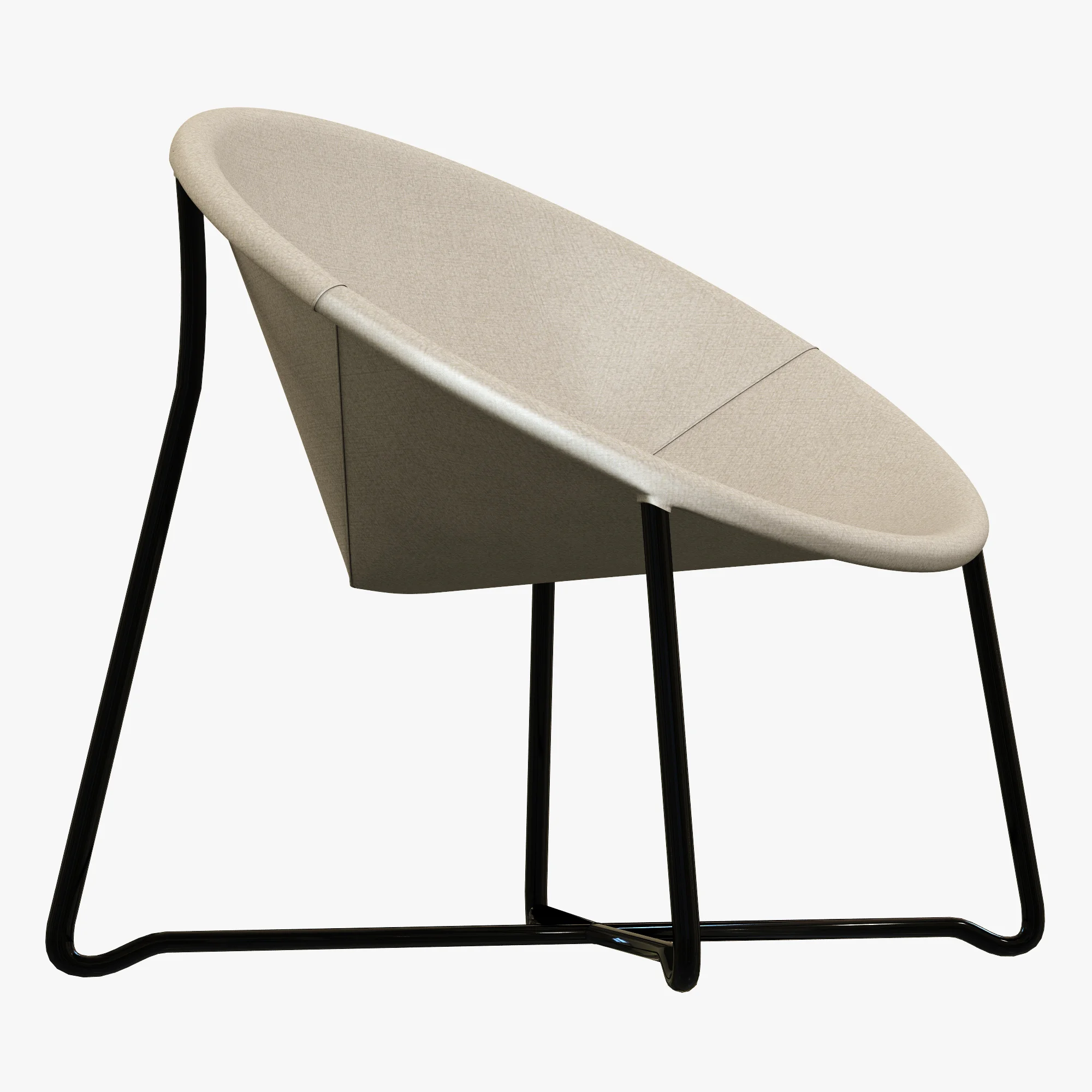 BAXTER ASKIA XXL ARMCHAIR — 3D model preview 2