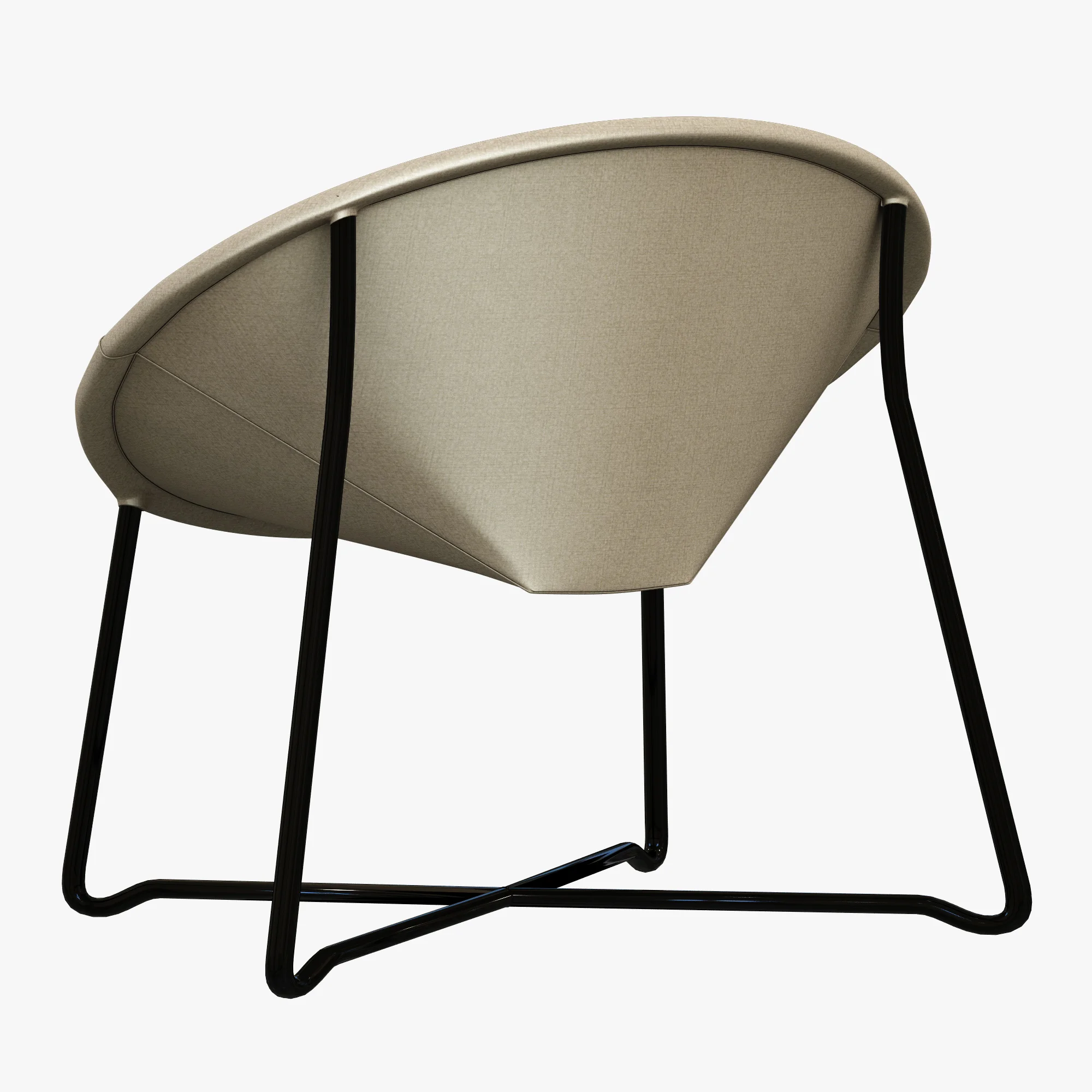 BAXTER ASKIA XXL ARMCHAIR — 3D model preview 5