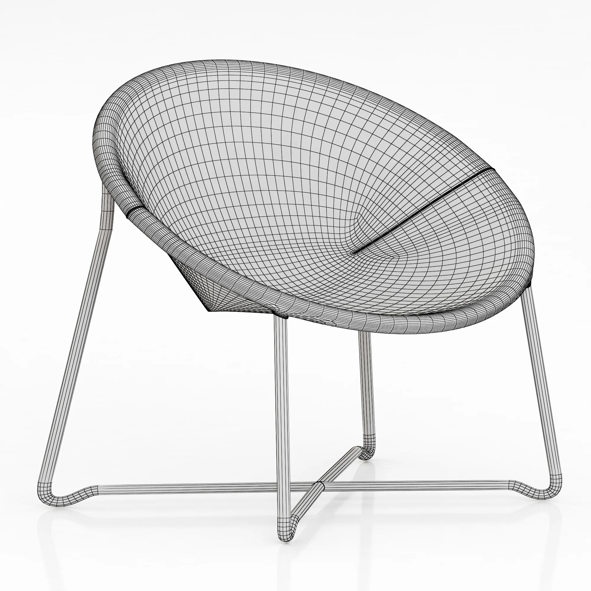BAXTER ASKIA XXL ARMCHAIR — 3D model preview 6
