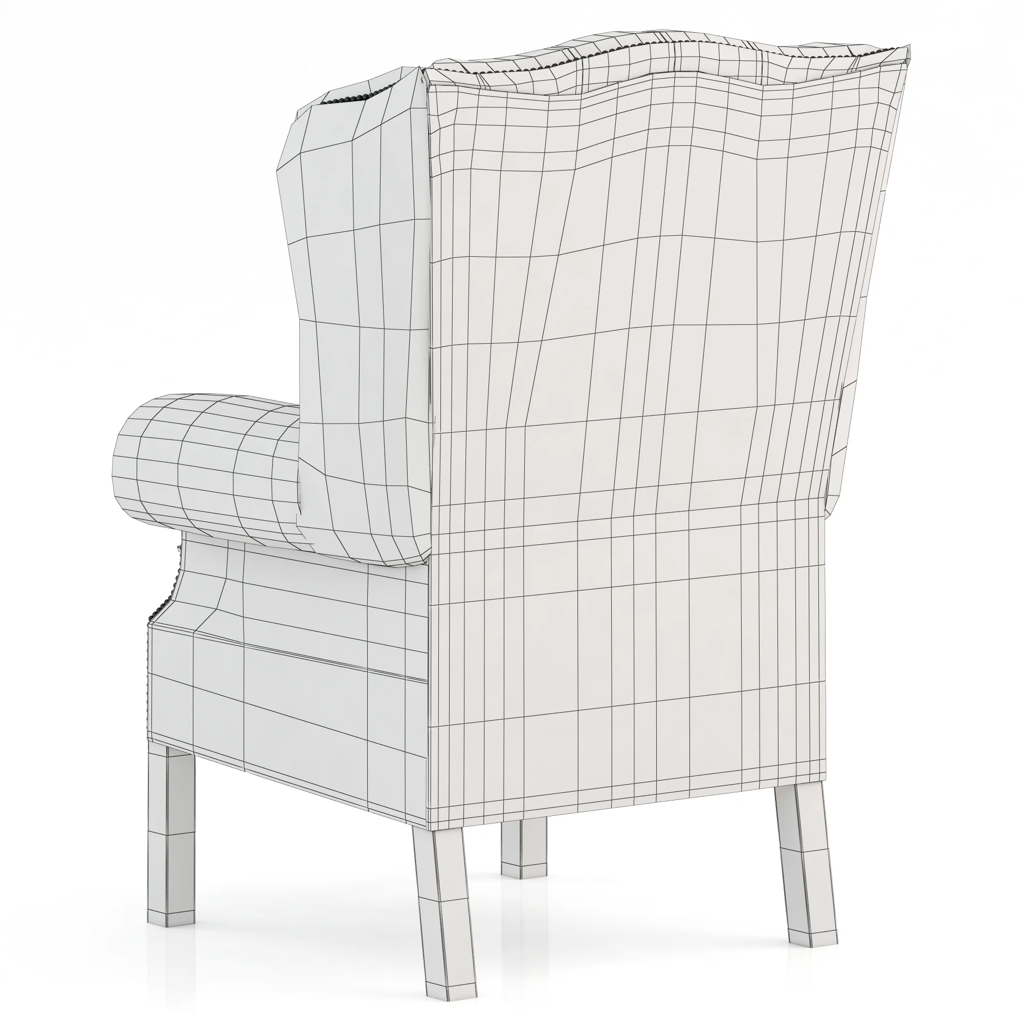 Eichholtz Club Chair Bradley — 3D model preview 7