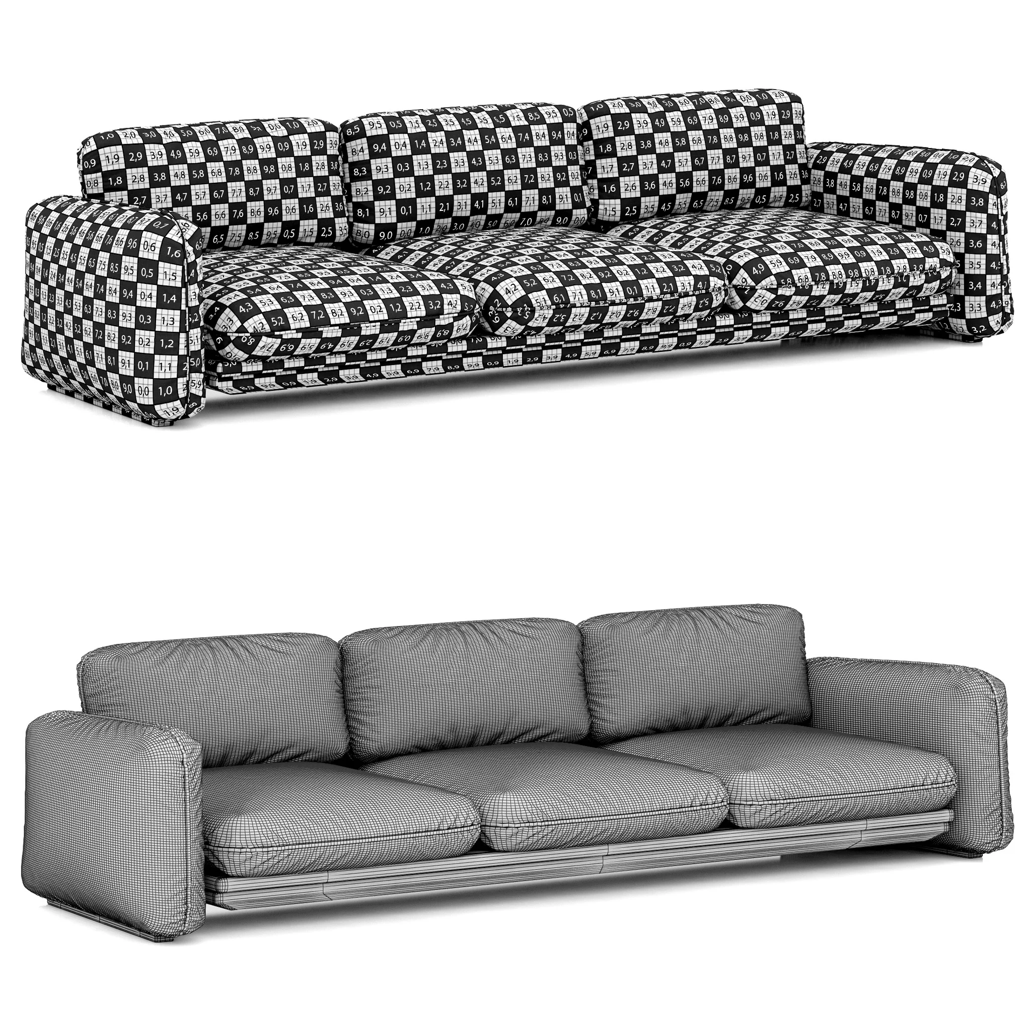Baxter BRIGITTE Sofa — 3D model preview 11