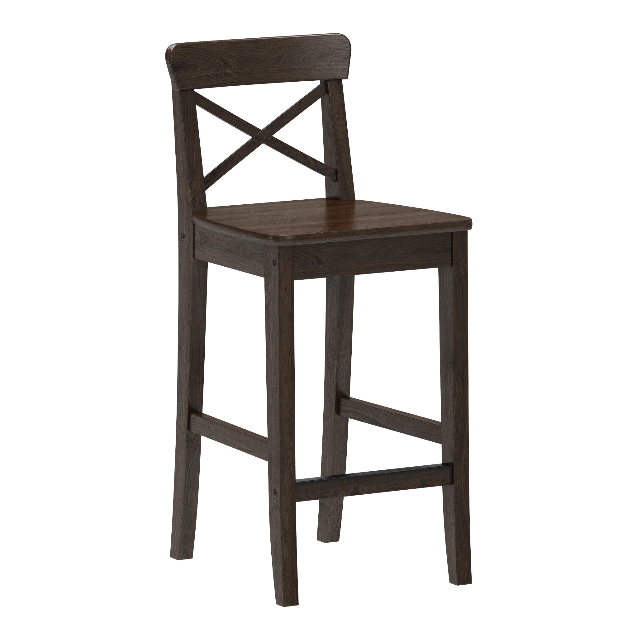 Ikea INGOLF Bar Stool, 3D model preview 1
