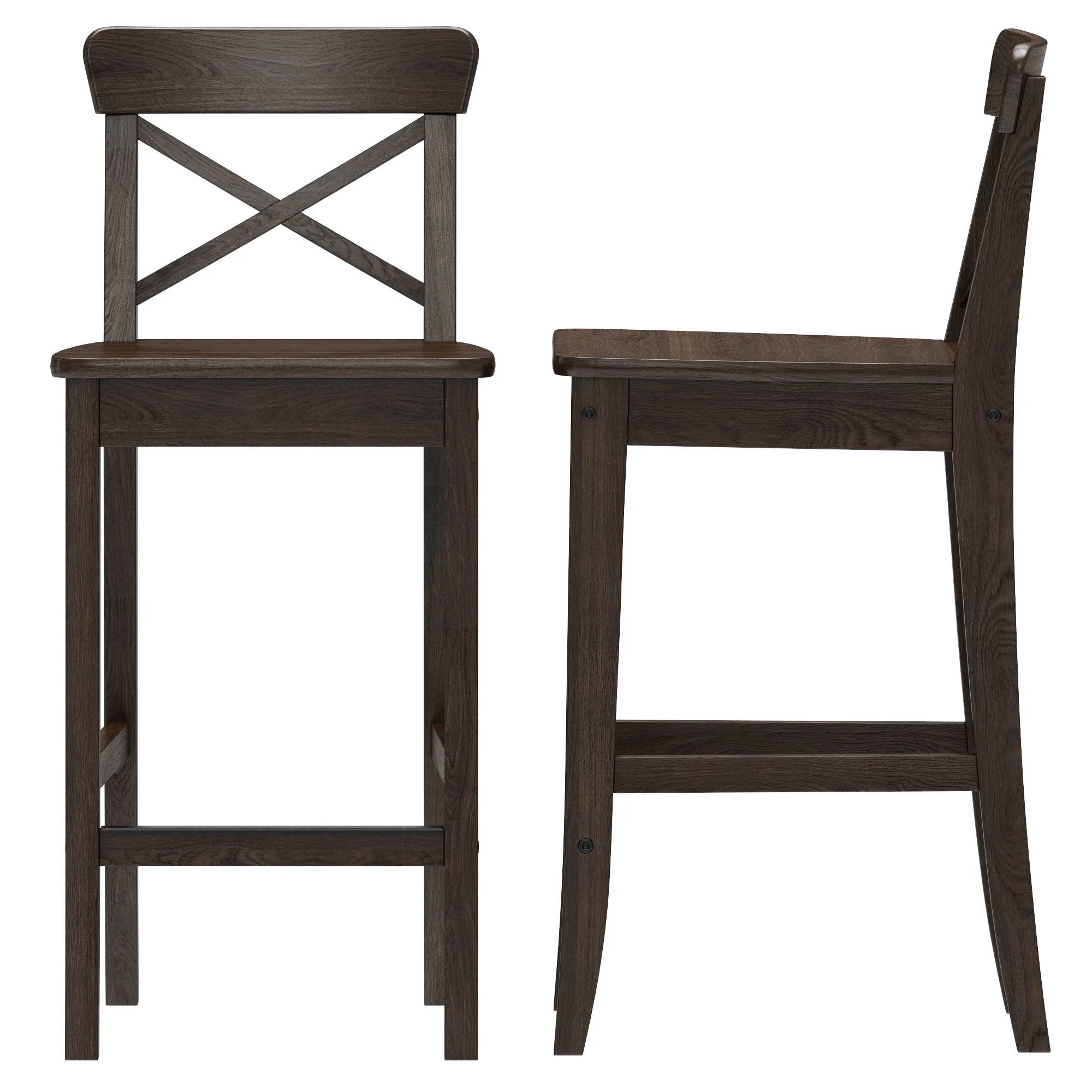 Ikea INGOLF Bar Stool, 3D model preview 7