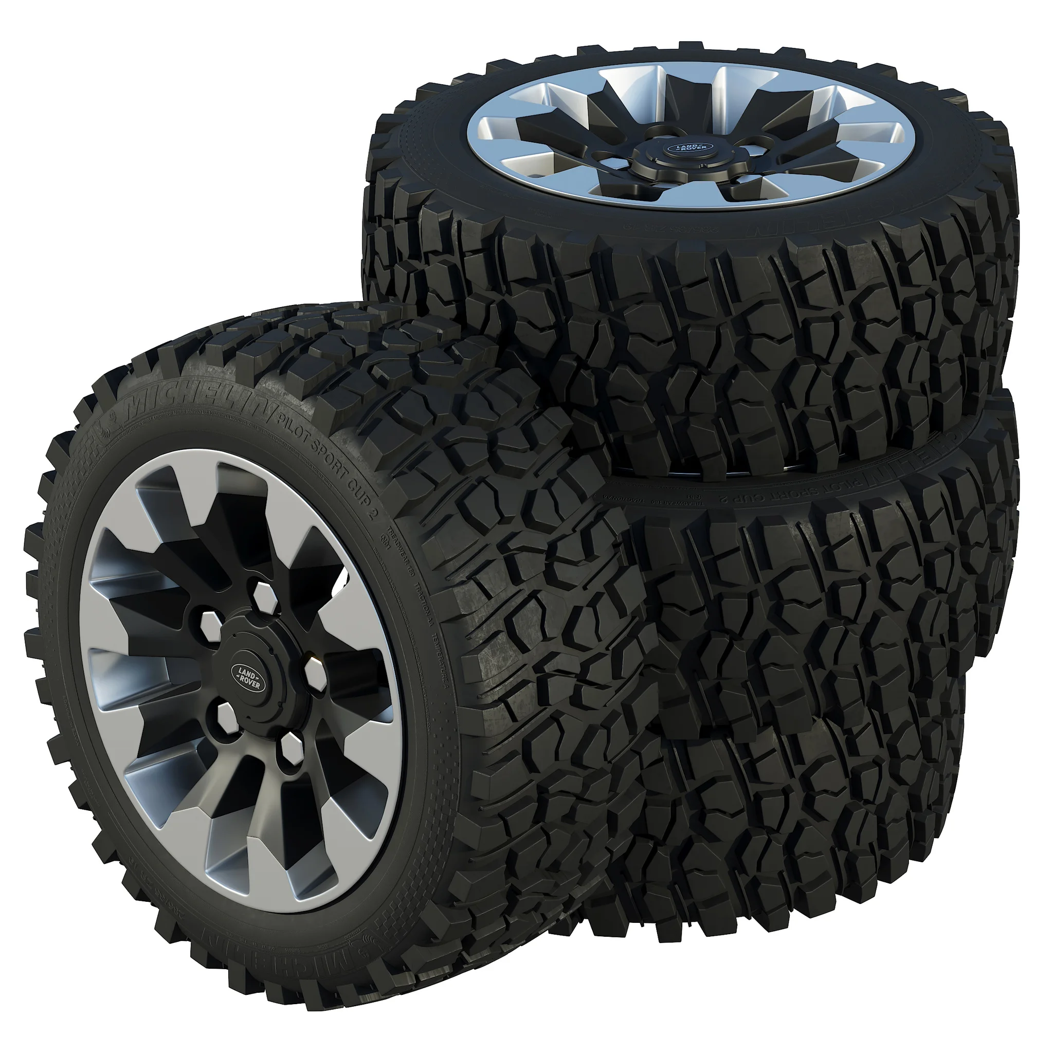 Land Rover Defender Tires — 3D model preview 1