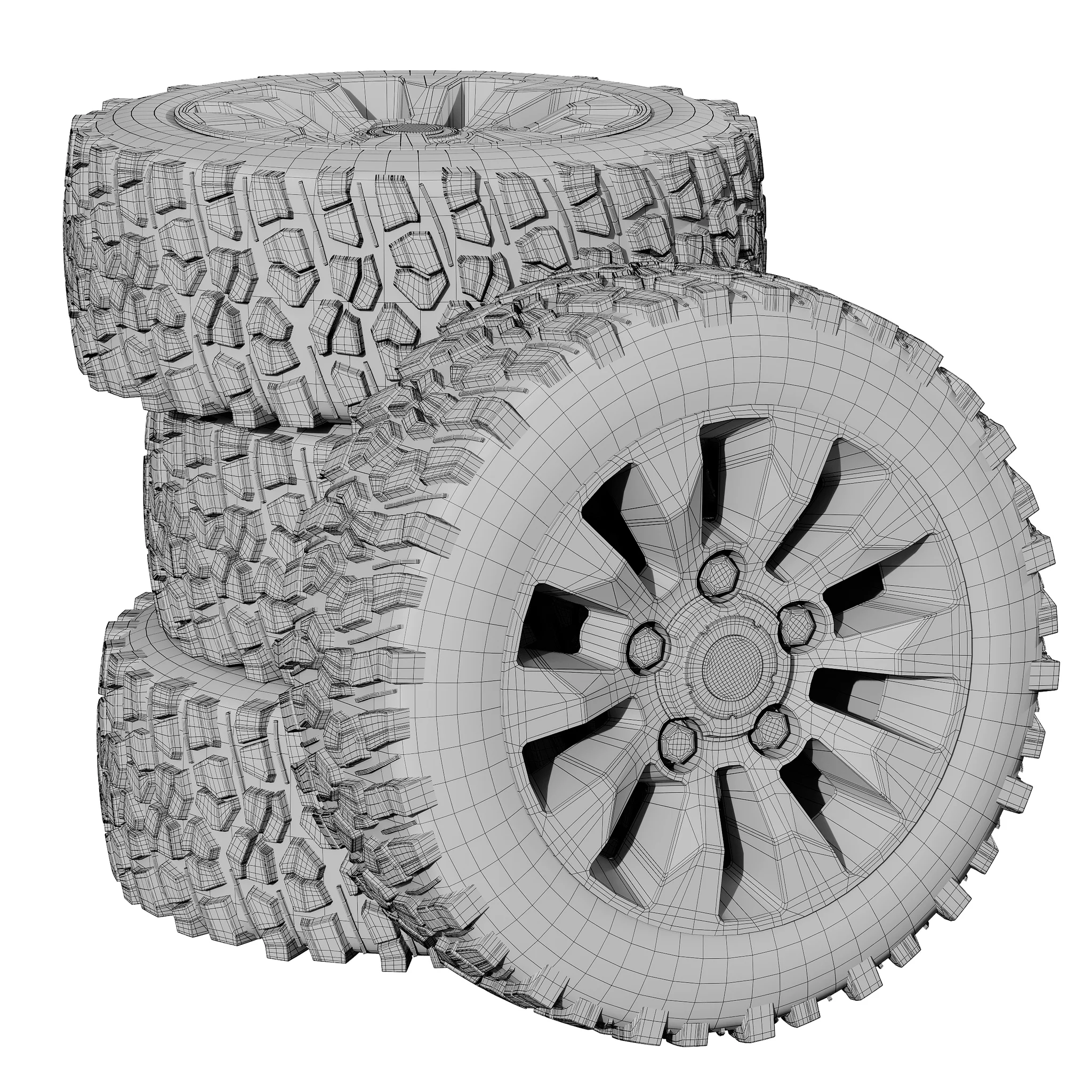 Land Rover Defender Tires — 3D model preview 4