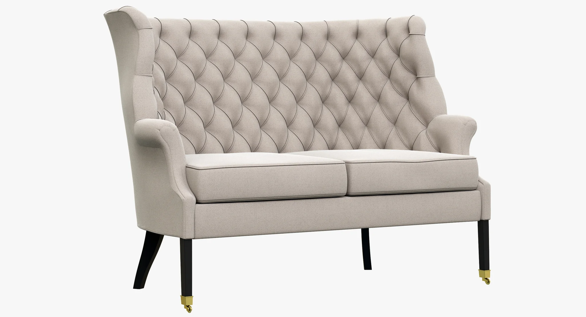 Restoration Hardware 19th C. English Wing Settee — 3D model preview 3