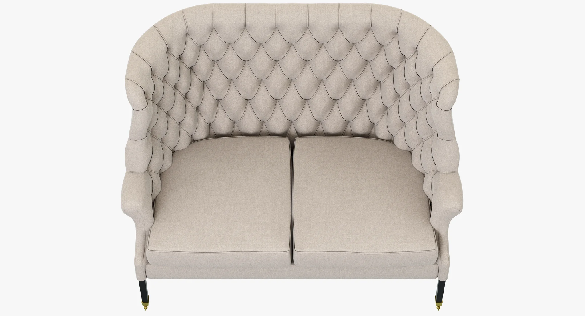Restoration Hardware 19th C. English Wing Settee — 3D model preview 6