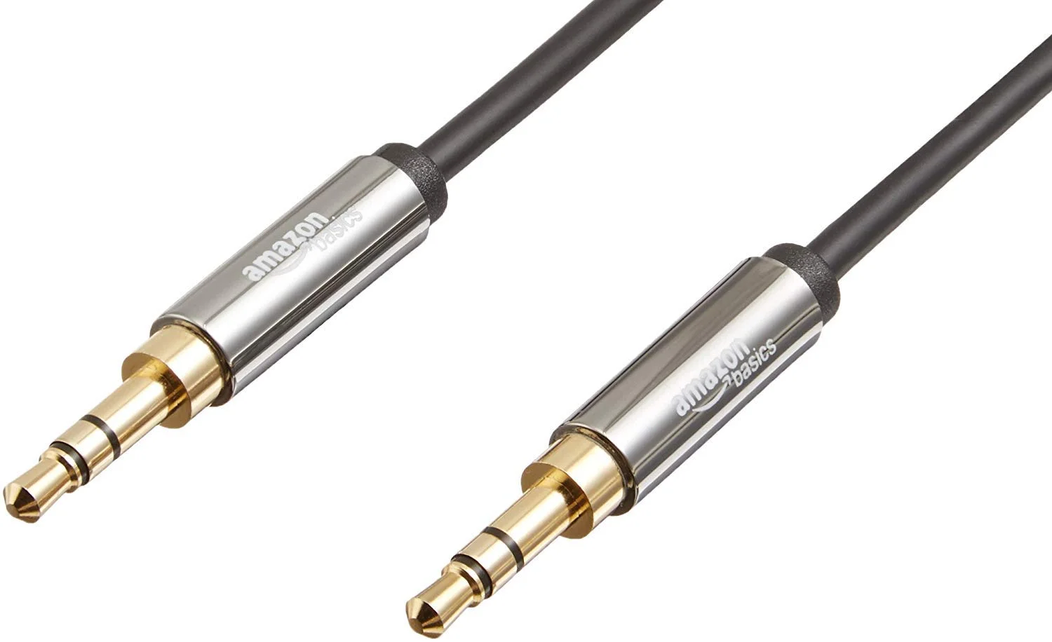3.5mm Male-to-Male Stereo Audio Aux Cable with Gold-Plated Connectors