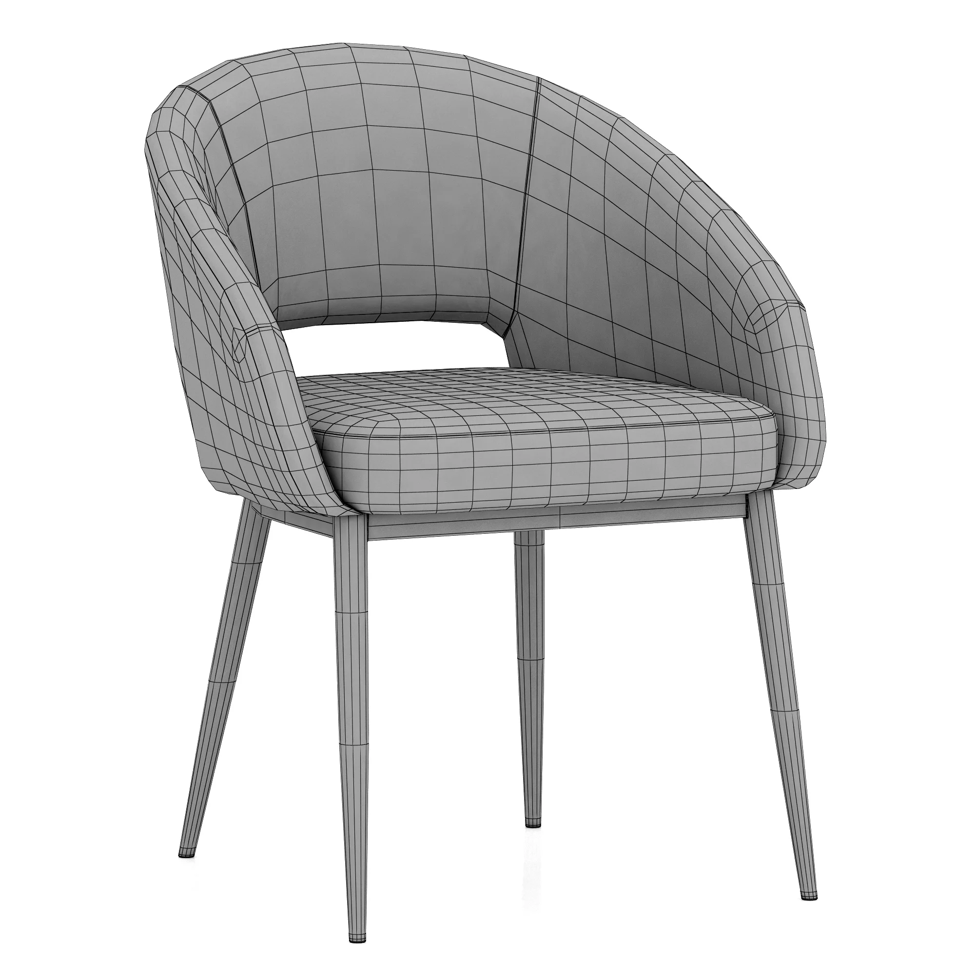 Eurway Reeves Dining Chair — 3D model preview 7