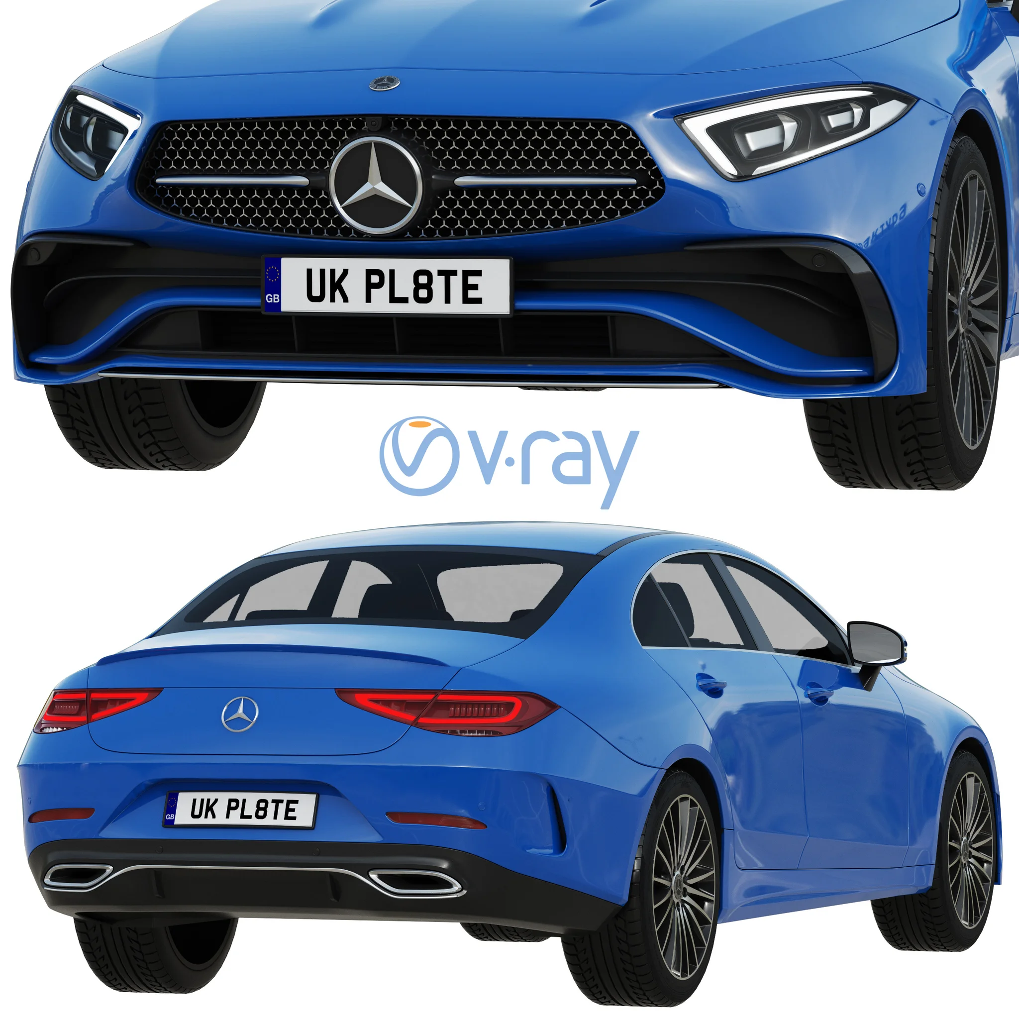 Mercedes Benz CLS 2022, 3D model preview 5