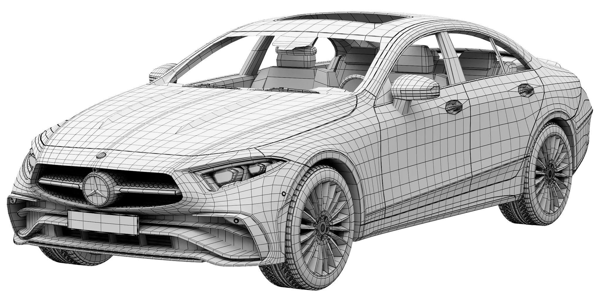 Mercedes Benz CLS 2022, 3D model preview 12