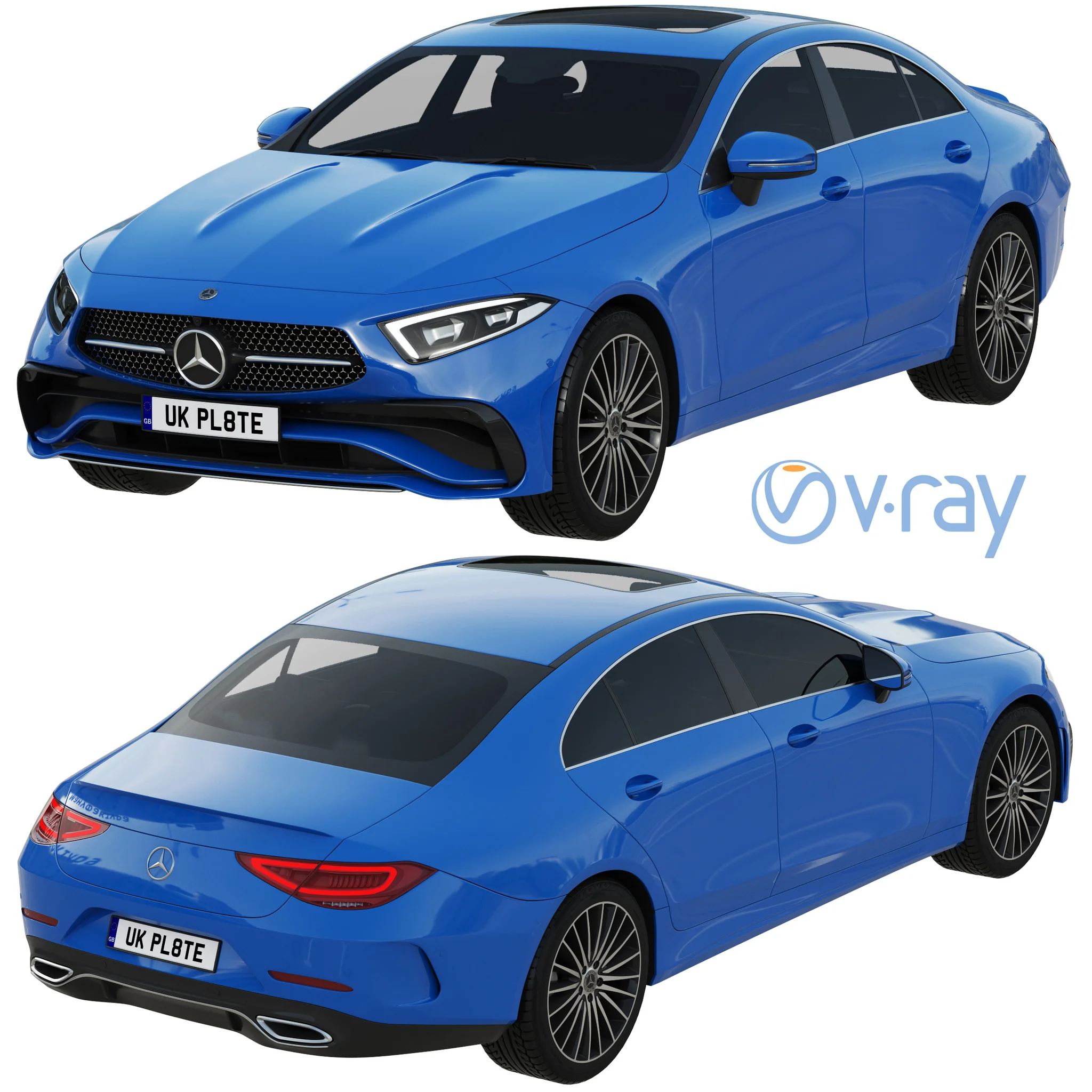 Mercedes Benz CLS 2022, 3D model preview 14