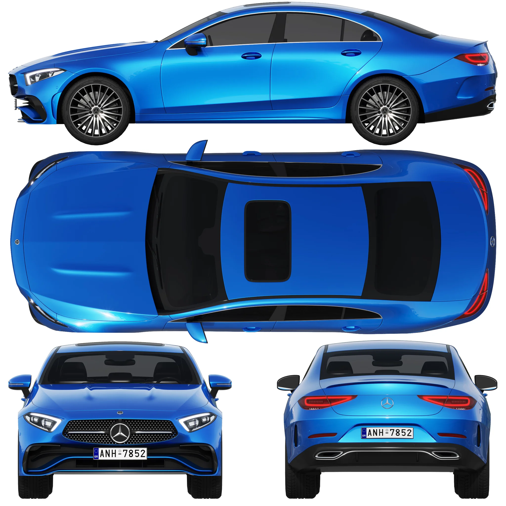 Mercedes Benz CLS 2022, 3D model preview 28