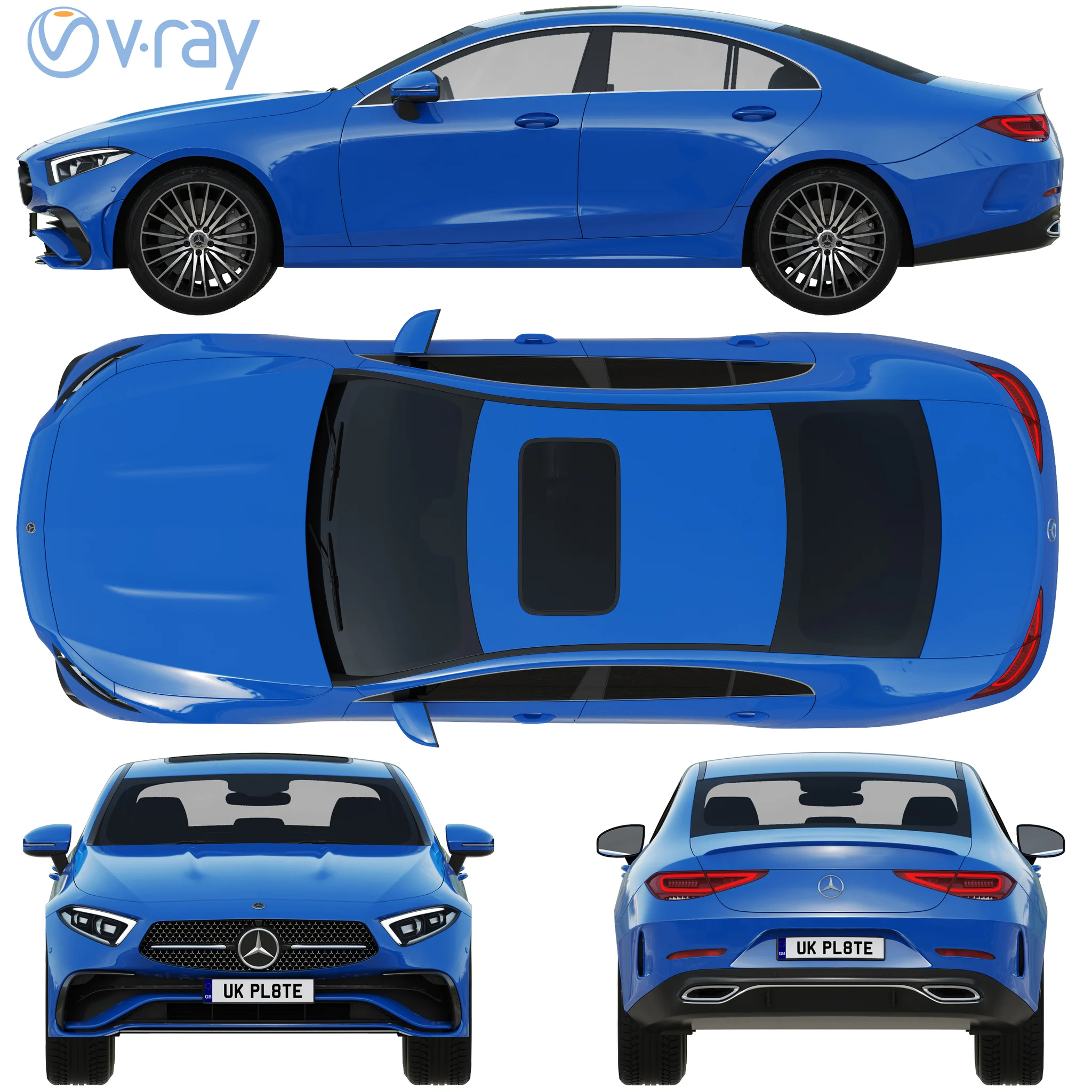 Mercedes Benz CLS 2022, 3D model preview 30