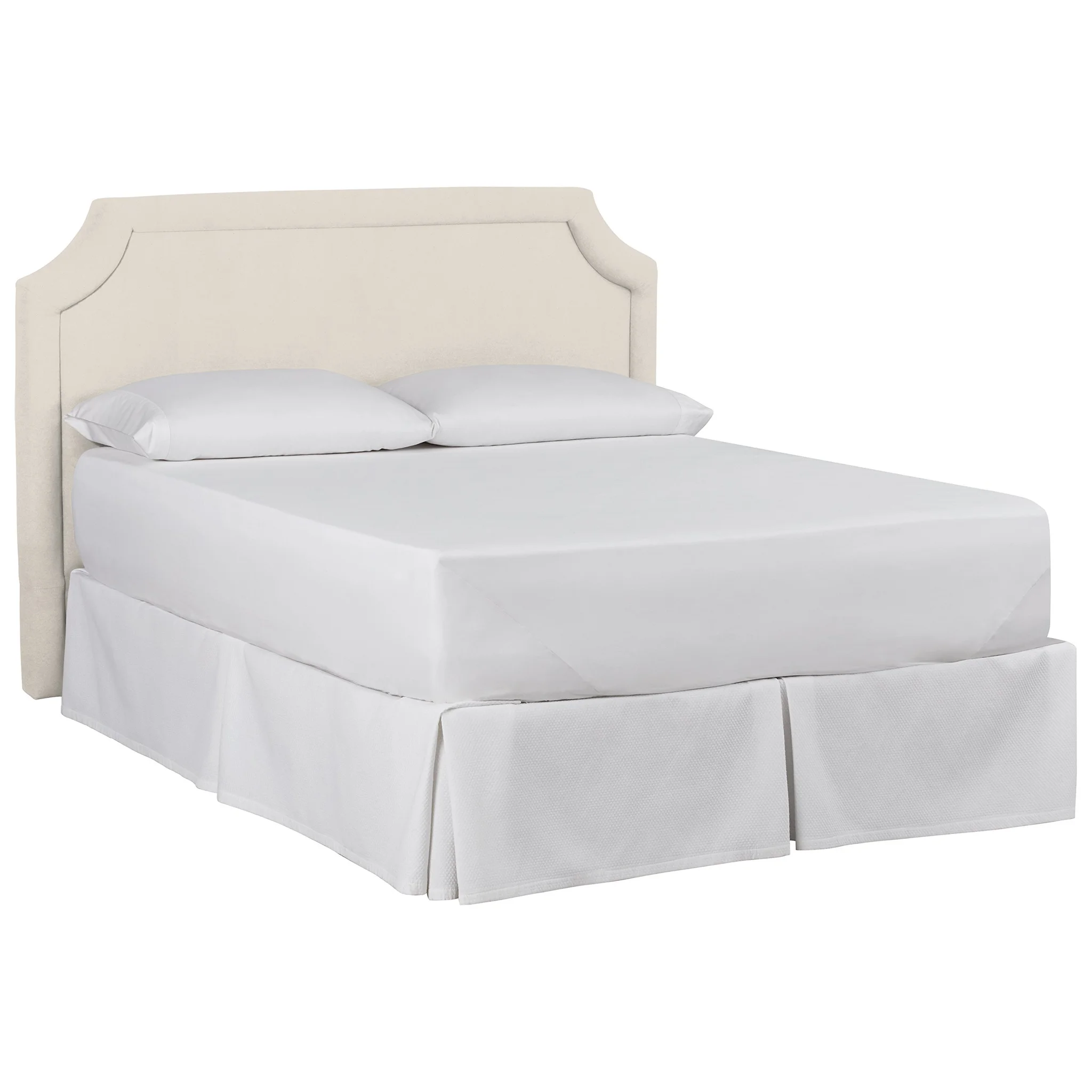 Upholstered King Bed with Scalloped Headboard – Modern Classic Bedroom Set