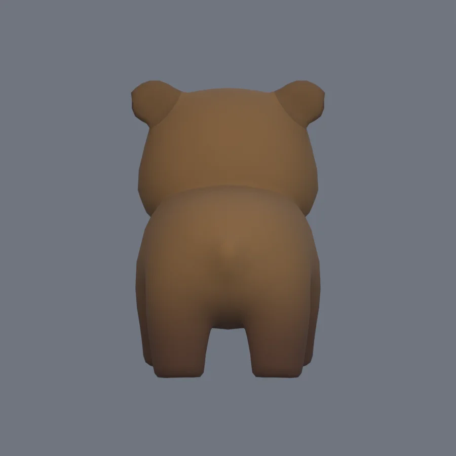 Stylized Animal Bear, 3D model preview 4