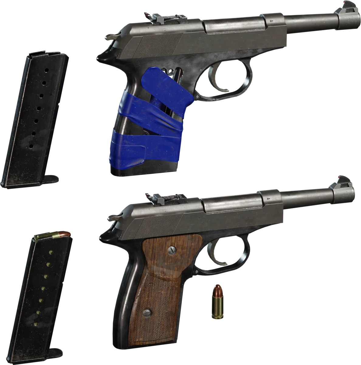 Classic Service Pistol with Magazine and Ammunition โ Dual Variant Pack