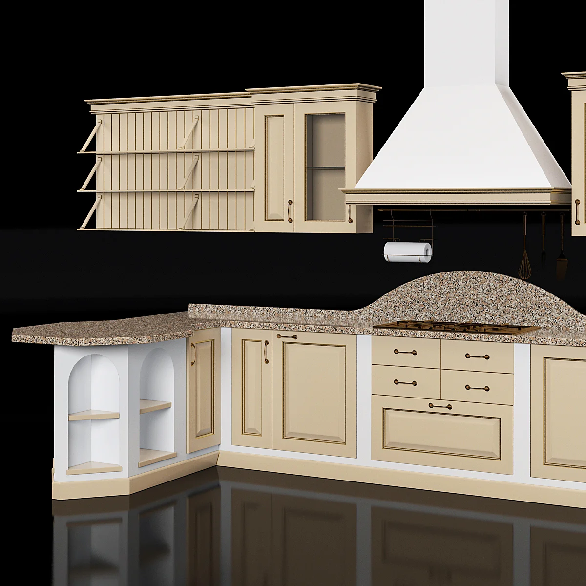 Classic Kitchen3 — 3D model preview 1