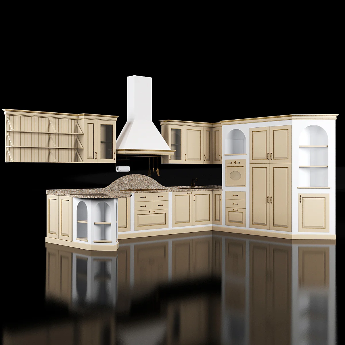 Classic Kitchen3 — 3D model preview 2