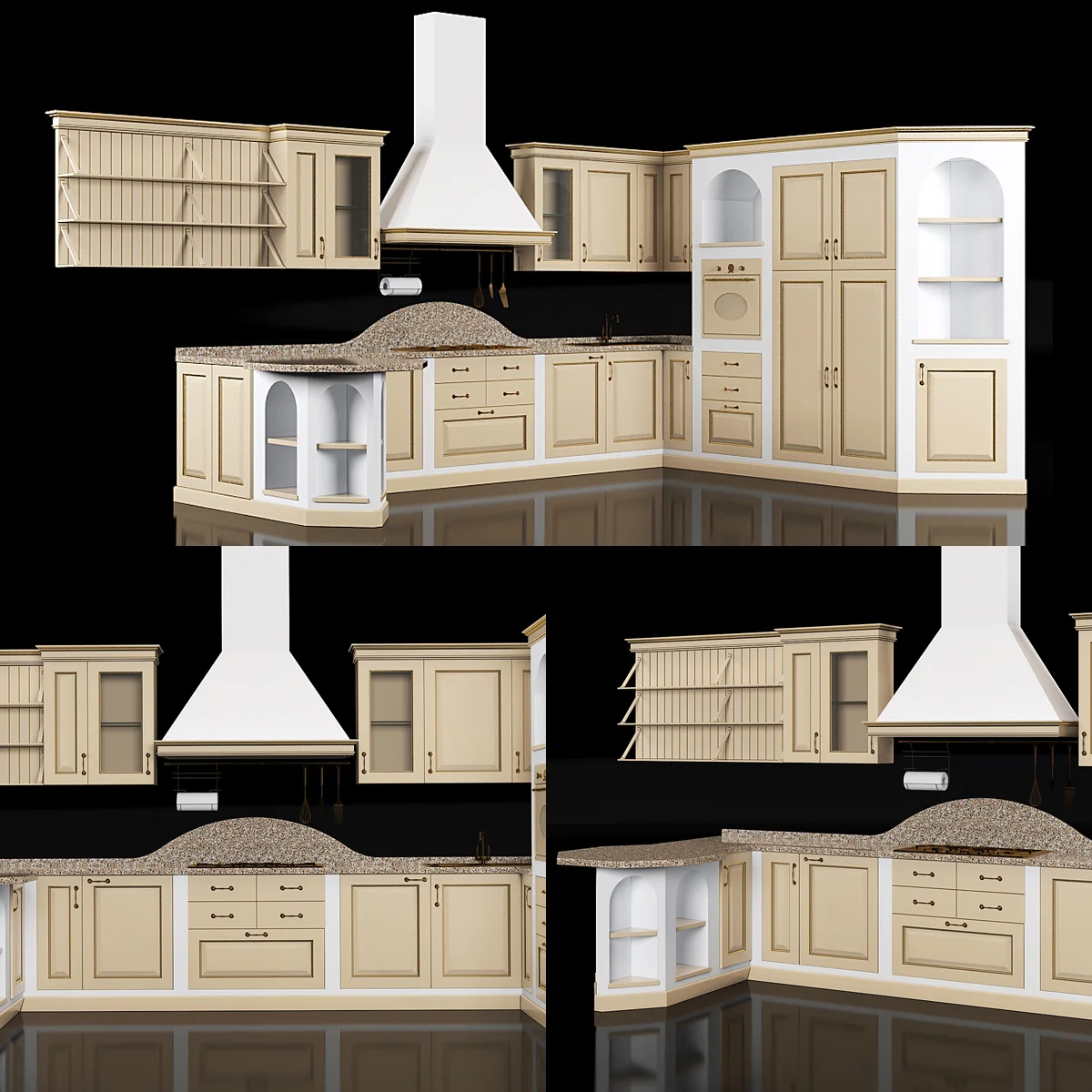 Classic Kitchen3 — 3D model preview 4
