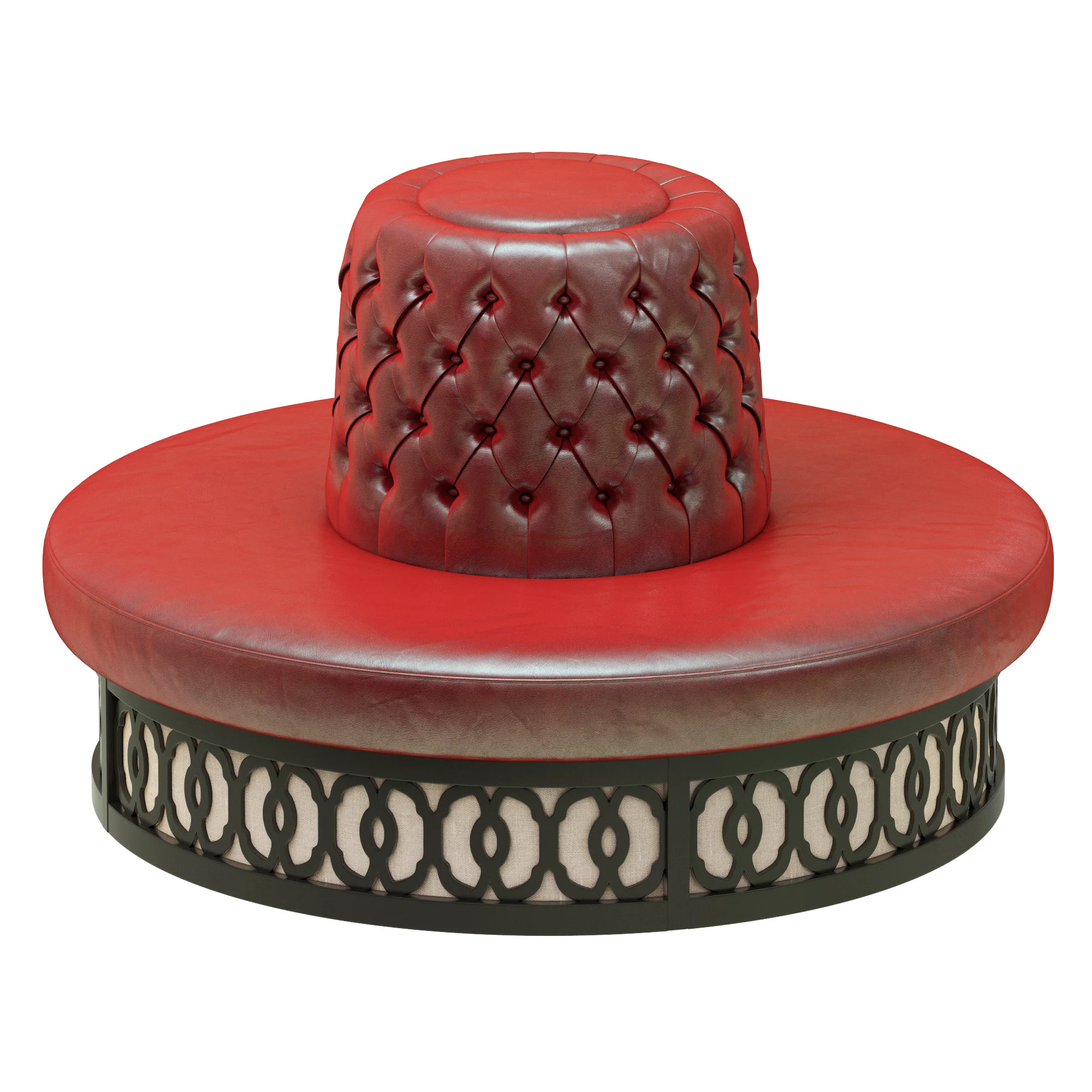 BRUNO ZAMPA JOSHUA ROUND BENCH — 3D model preview 1