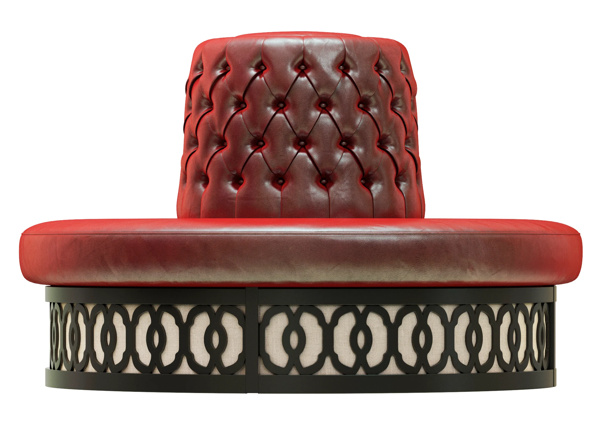 BRUNO ZAMPA JOSHUA ROUND BENCH — 3D model preview 3