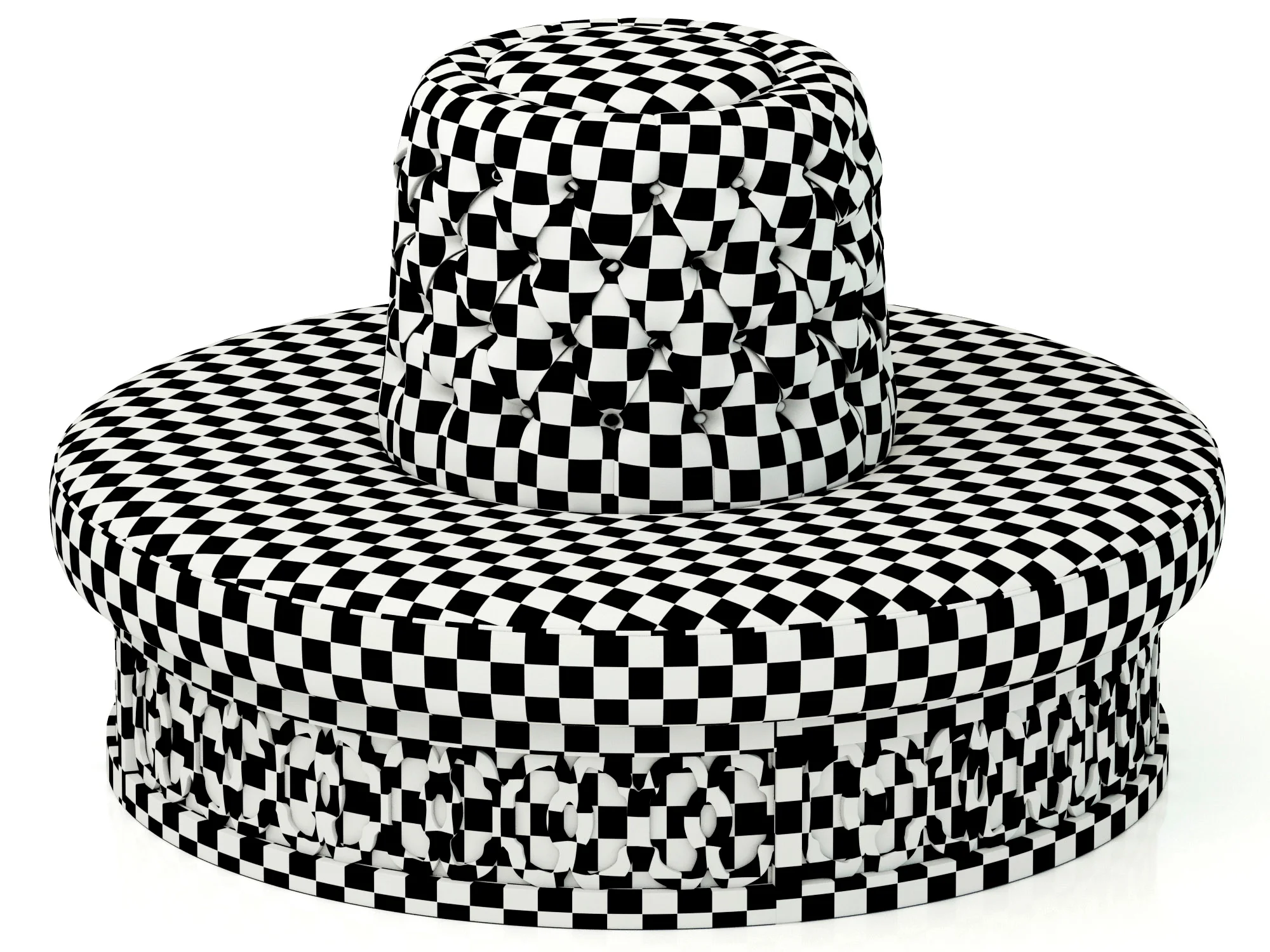 BRUNO ZAMPA JOSHUA ROUND BENCH — 3D model preview 8