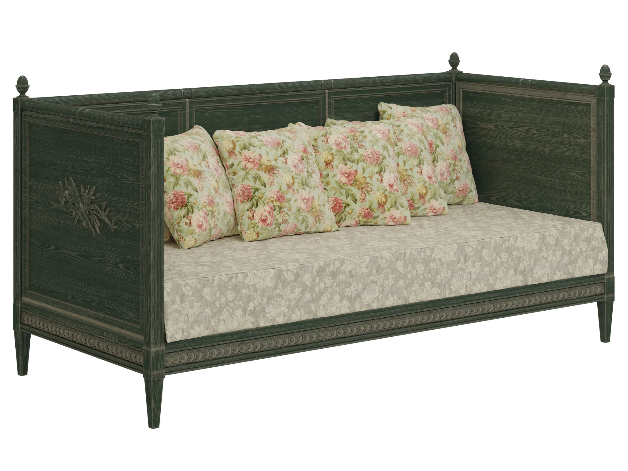 Salda Arredamenti Divano Letto Luigi XVI 8510 — 3D model preview 1