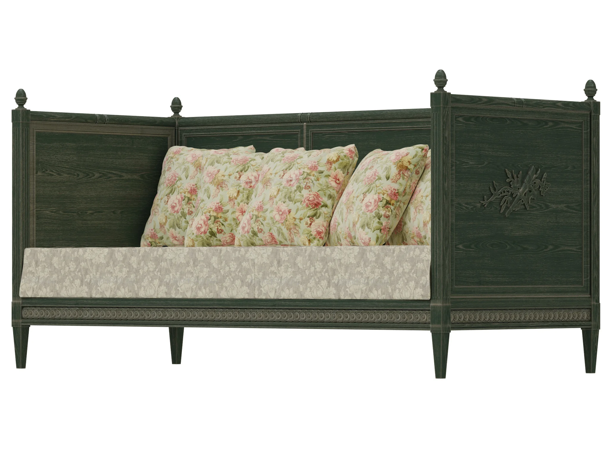 Salda Arredamenti Divano Letto Luigi XVI 8510 — 3D model preview 3