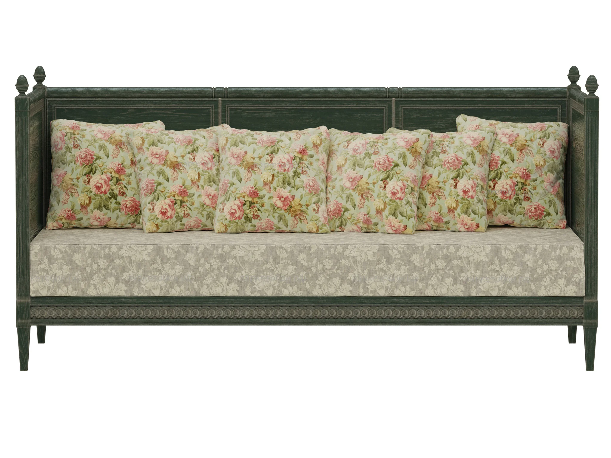 Salda Arredamenti Divano Letto Luigi XVI 8510 — 3D model preview 7